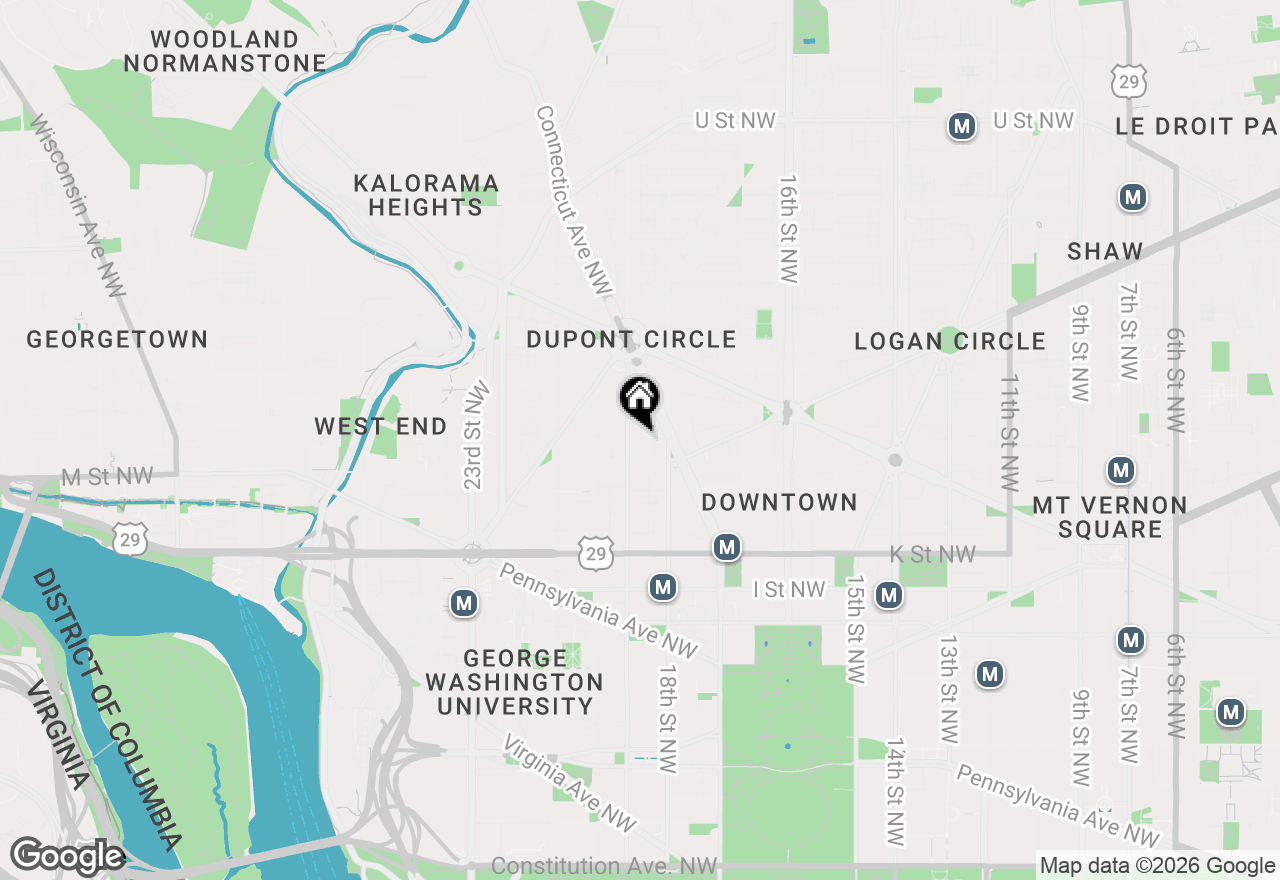 Map of 1830 Jefferson Place Nw #11, Washington, DC 20036