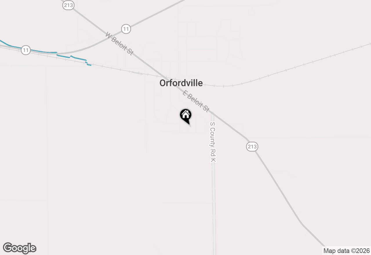 Map of 408 Gifford Street, Orfordville, WI 53576