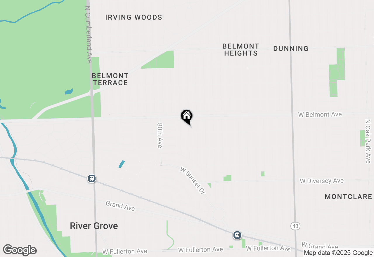 Map of 3109 N 78th Court, Elmwood Park, IL 60707