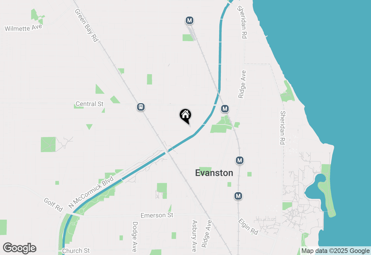 Map of 1414 Lincoln Street, Evanston, IL 60201