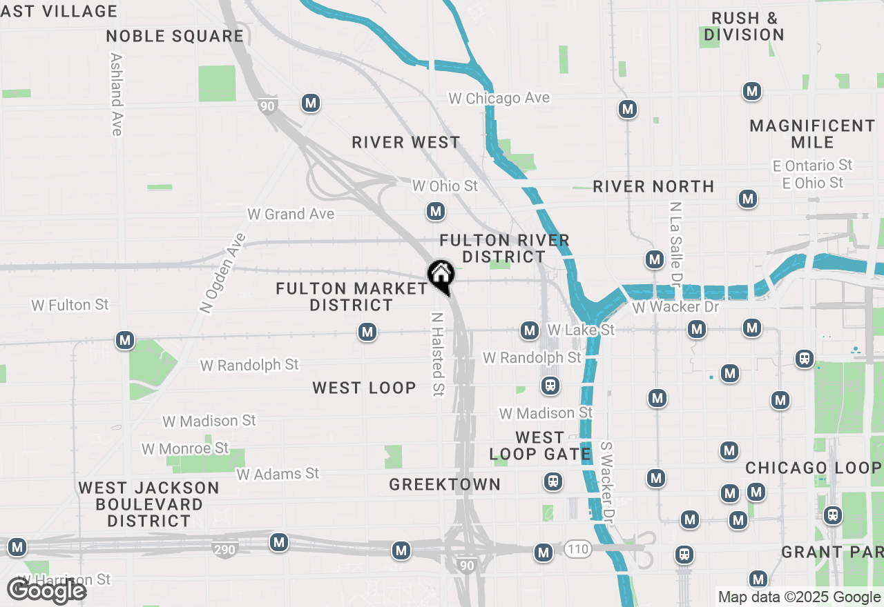 Map of 740 W Fulton Street #709, Chicago, IL 60661