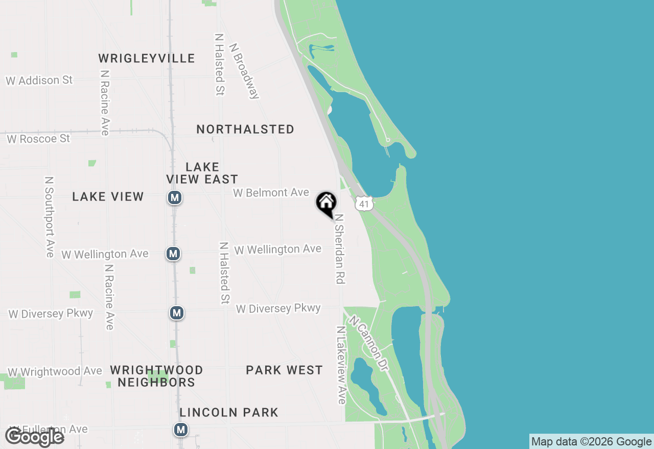 Map of 426 W Barry Avenue #406, Chicago, IL 60657