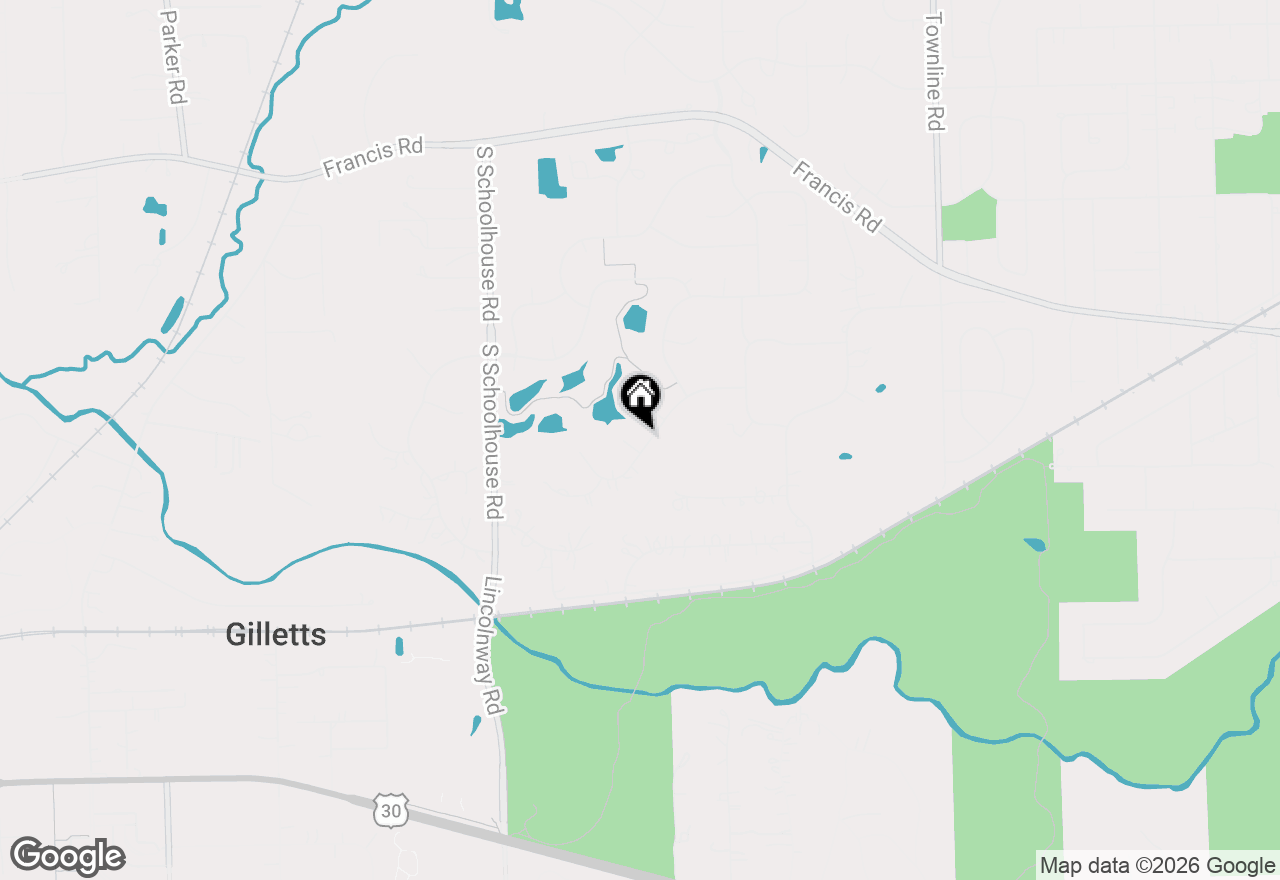 Map of 12526 Surrey Court, Mokena, IL 60448