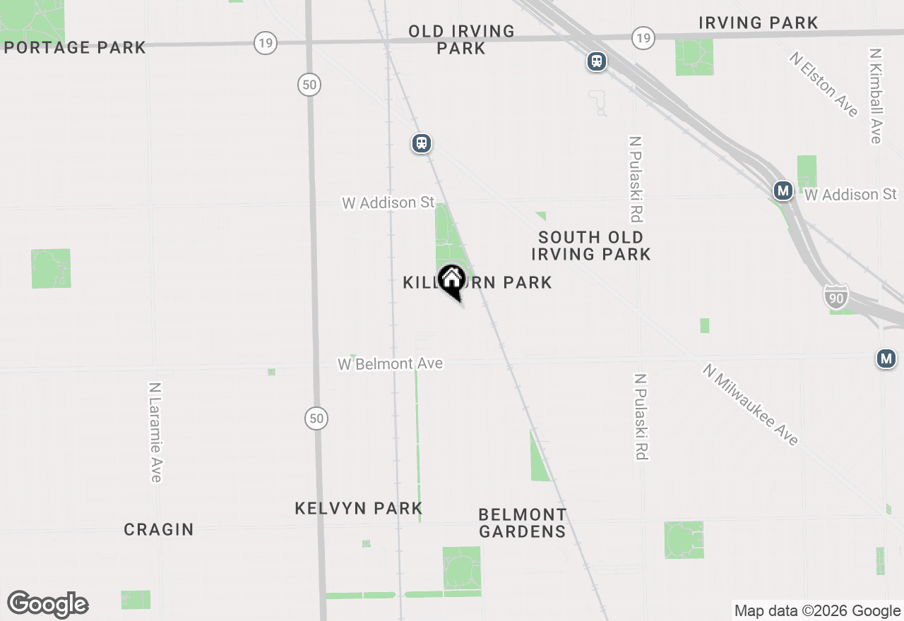 Map of 3314 N Kenneth Avenue, Chicago, IL 60641