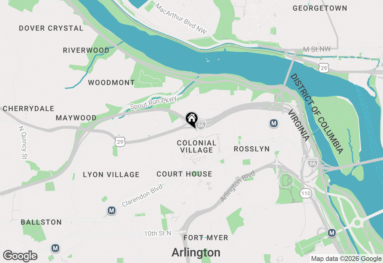Map of 2100 Langston Boulevard #431, Arlington, VA 22201