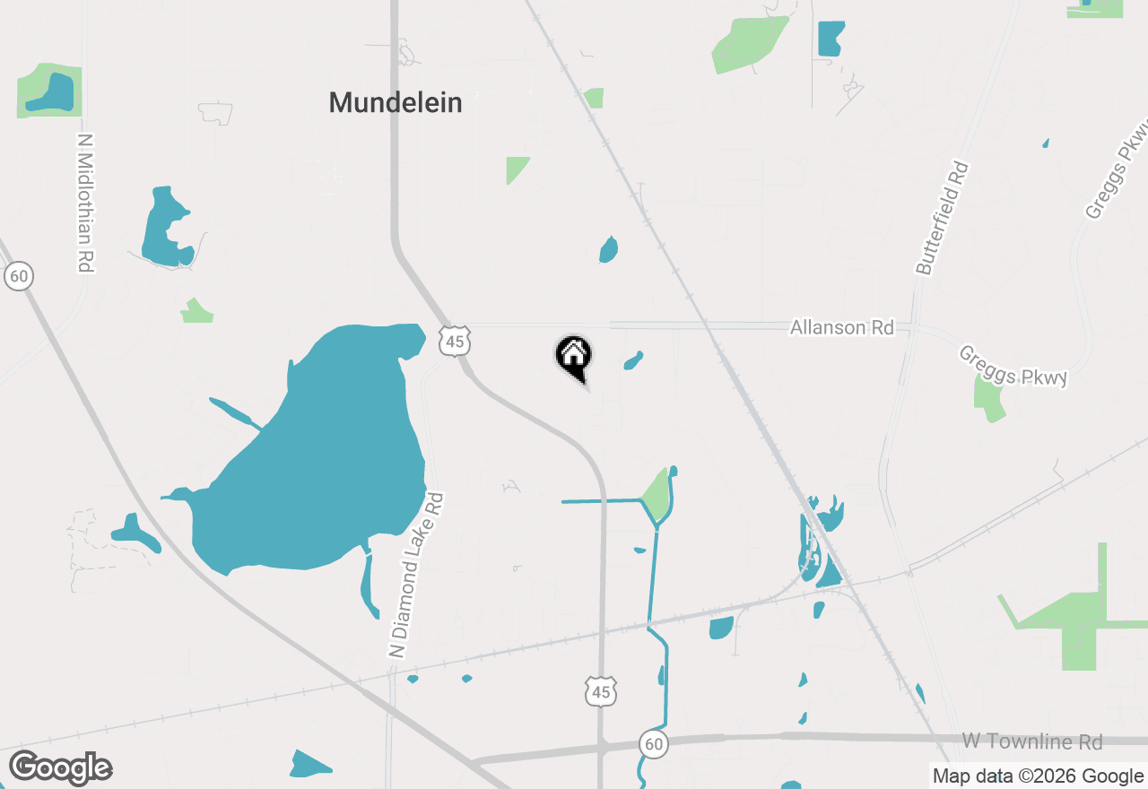 Map of 555 Deepwoods Drive #2E, Mundelein, IL 60060