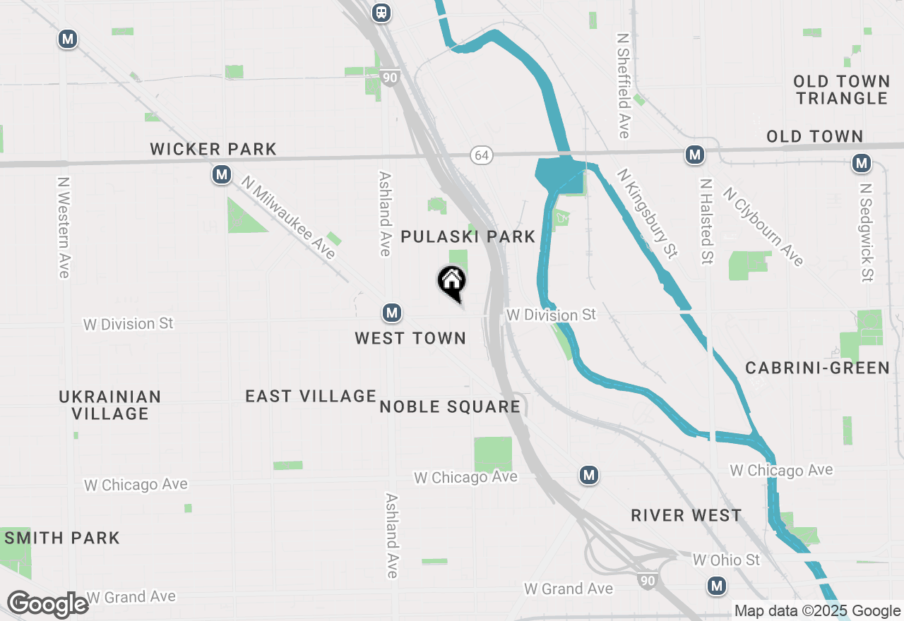 Map of 1424 W Division Street #4, Chicago, IL 60642