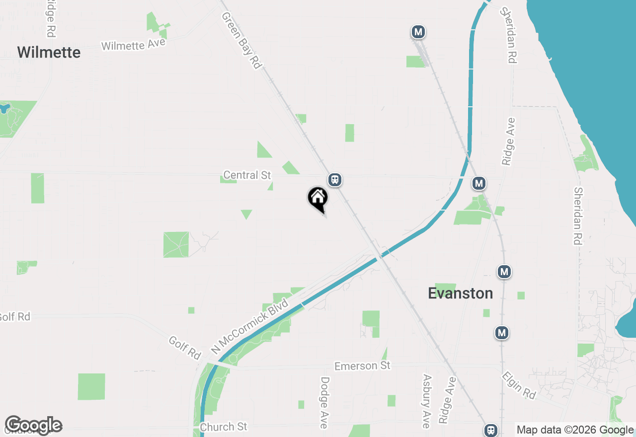 Map of 1906 Lincoln Street #C, Evanston, IL 60201