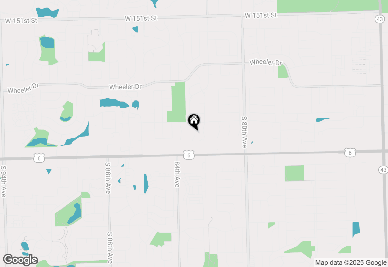 Map of 15721 Old Orchard Court #2S, Orland Park, IL 60462