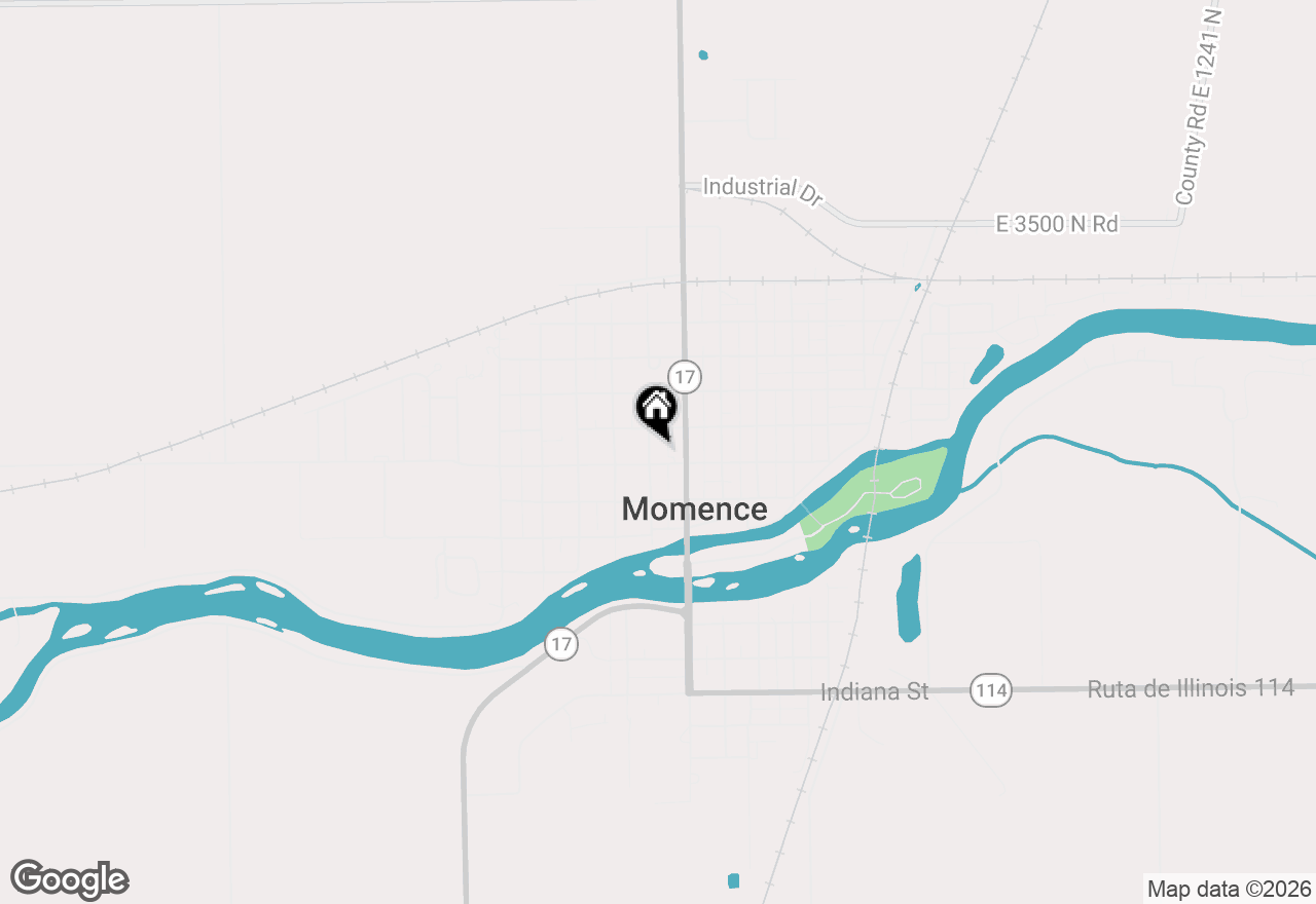 Map of 206 N Pine Street, Momence, IL 60954