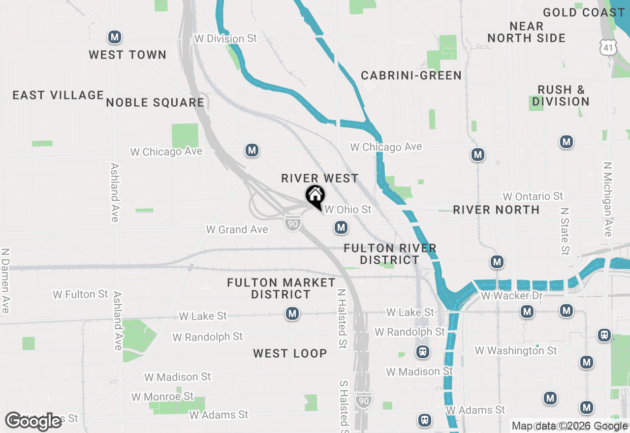 Map of 525 N Peoria Street, Chicago, IL 60642