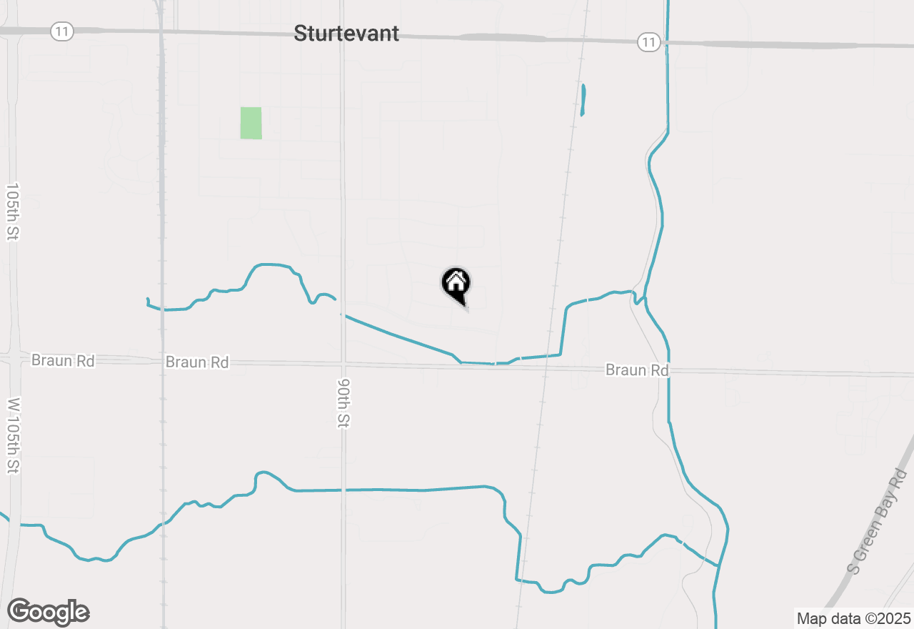 Map of 8409 Kingsway Ln, Sturtevant, WI 53177