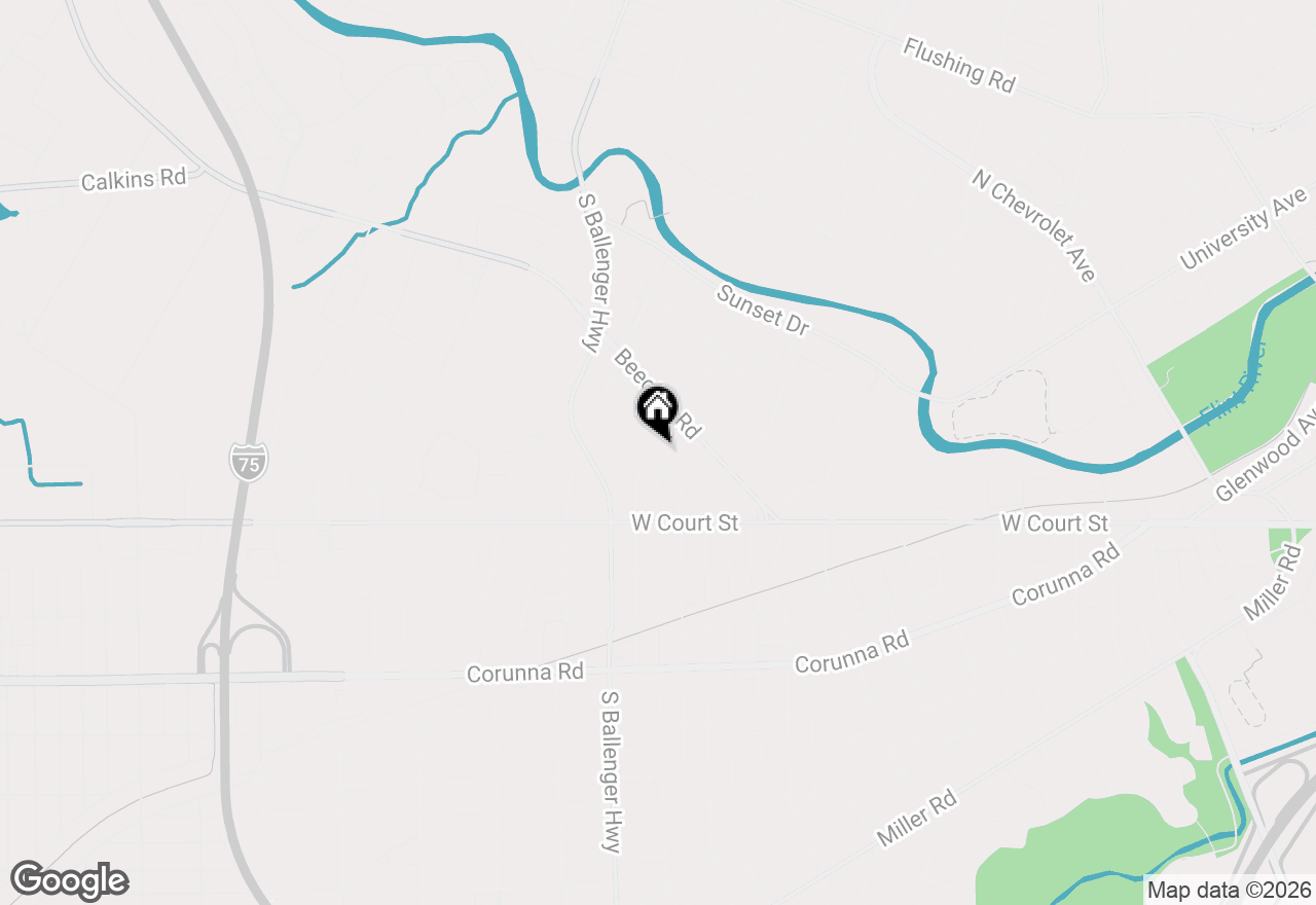 Map of 3414 Van Buren Avenue, Flint, MI 48503