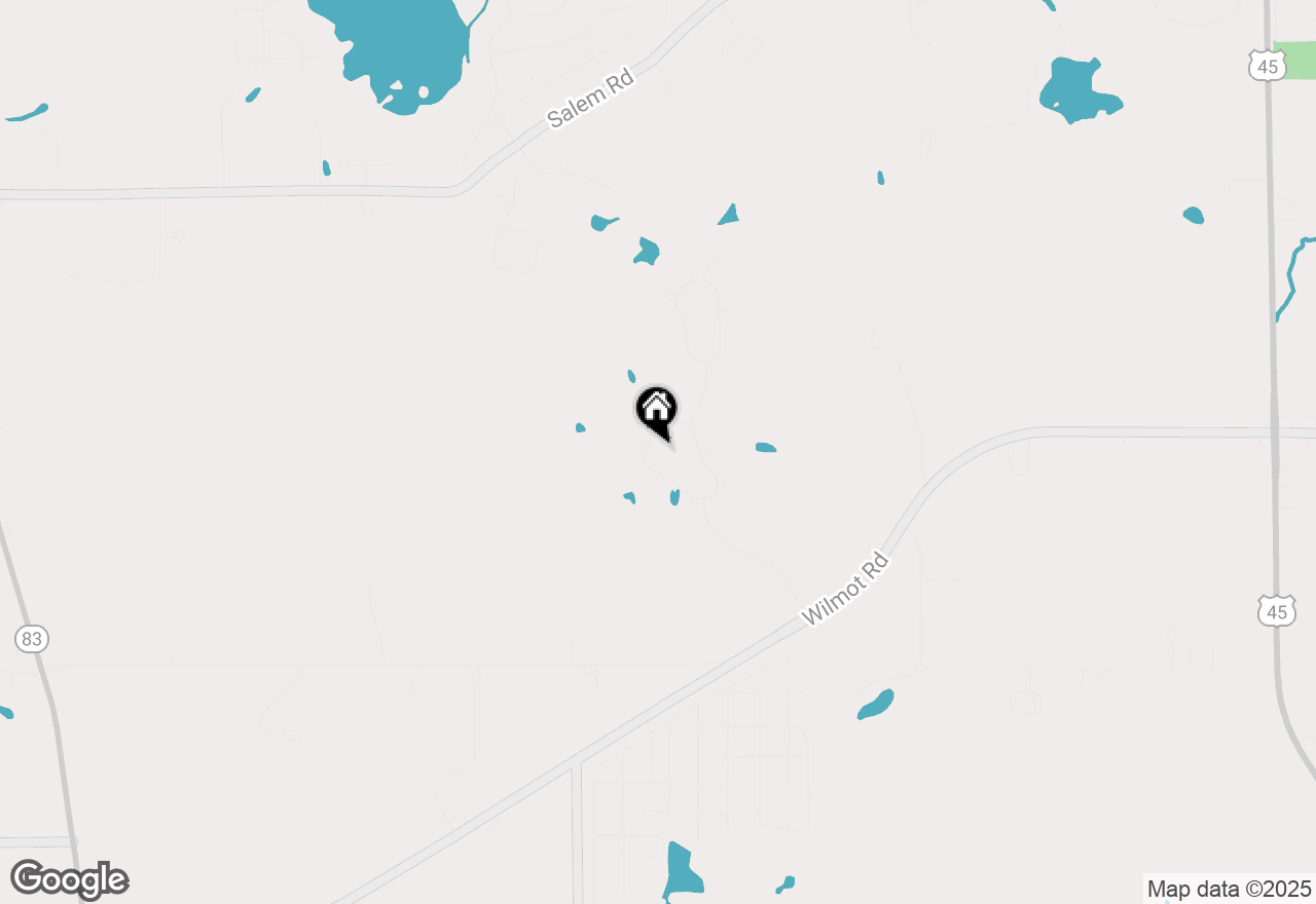 Map of 9395 226th Ave, Salem, WI 53168