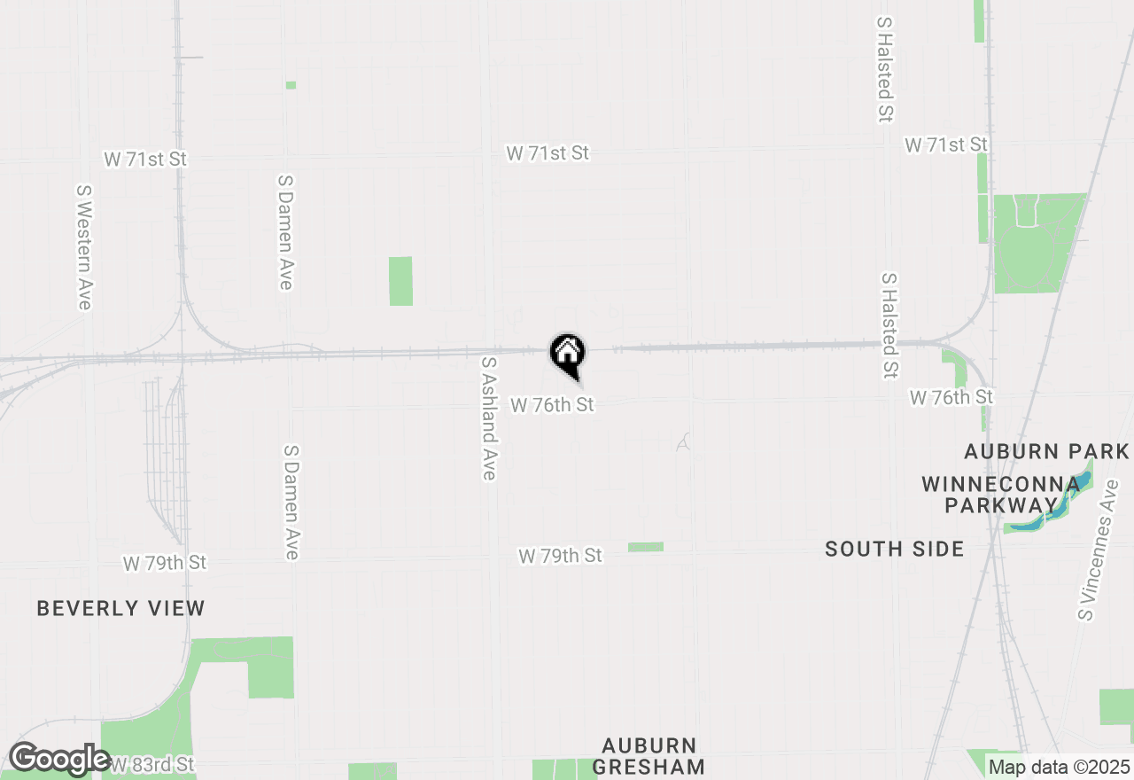 Map of 1434 W 76th Street, Chicago, IL 60620