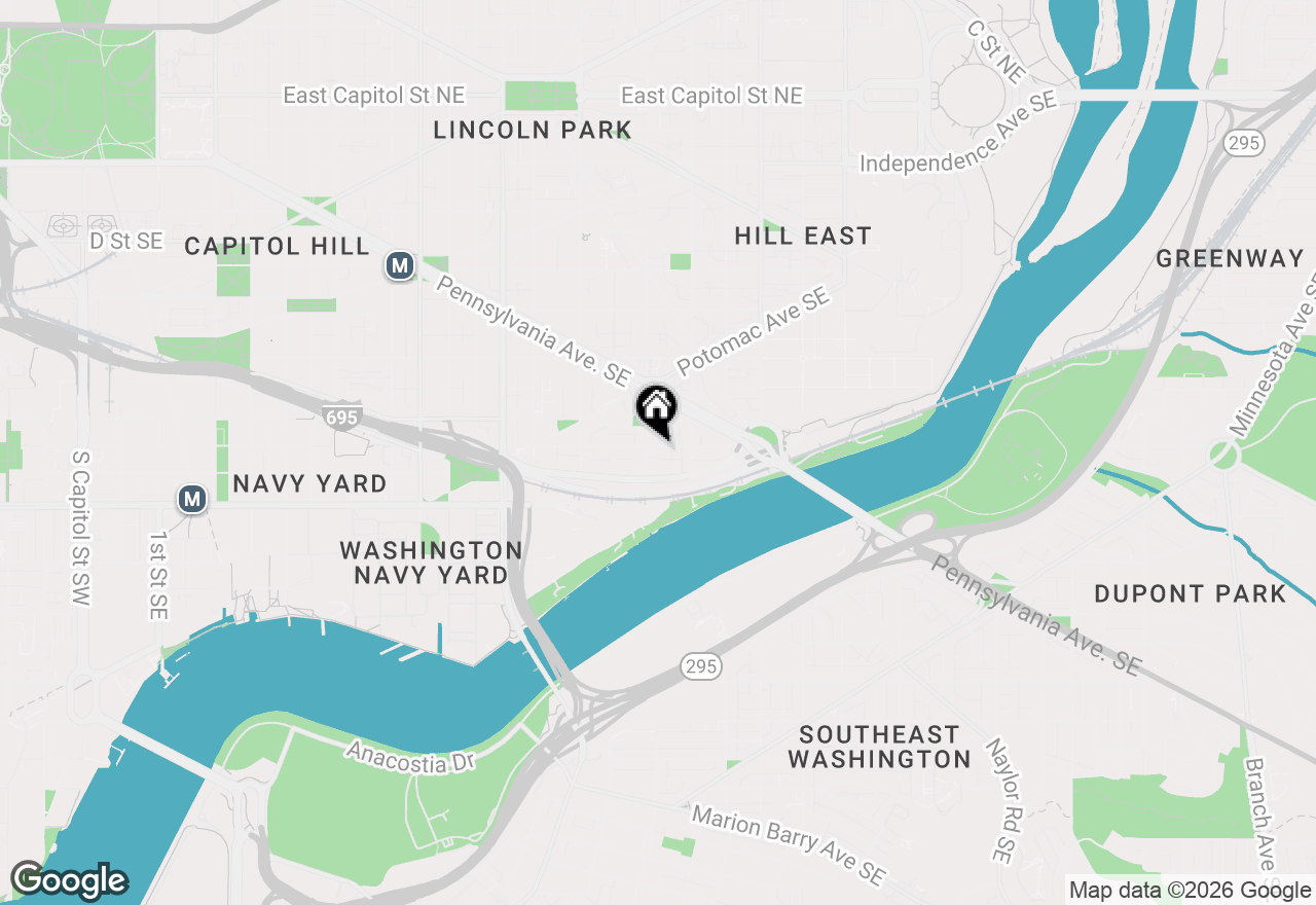 Map of 1407 K Street Se, Washington, DC 20003