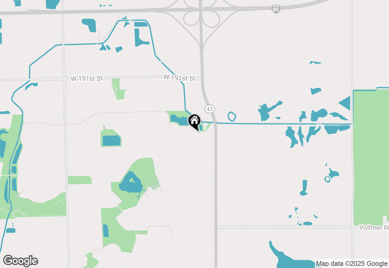 Map of 19325 Shabbona Drive, Tinley Park, IL 60487