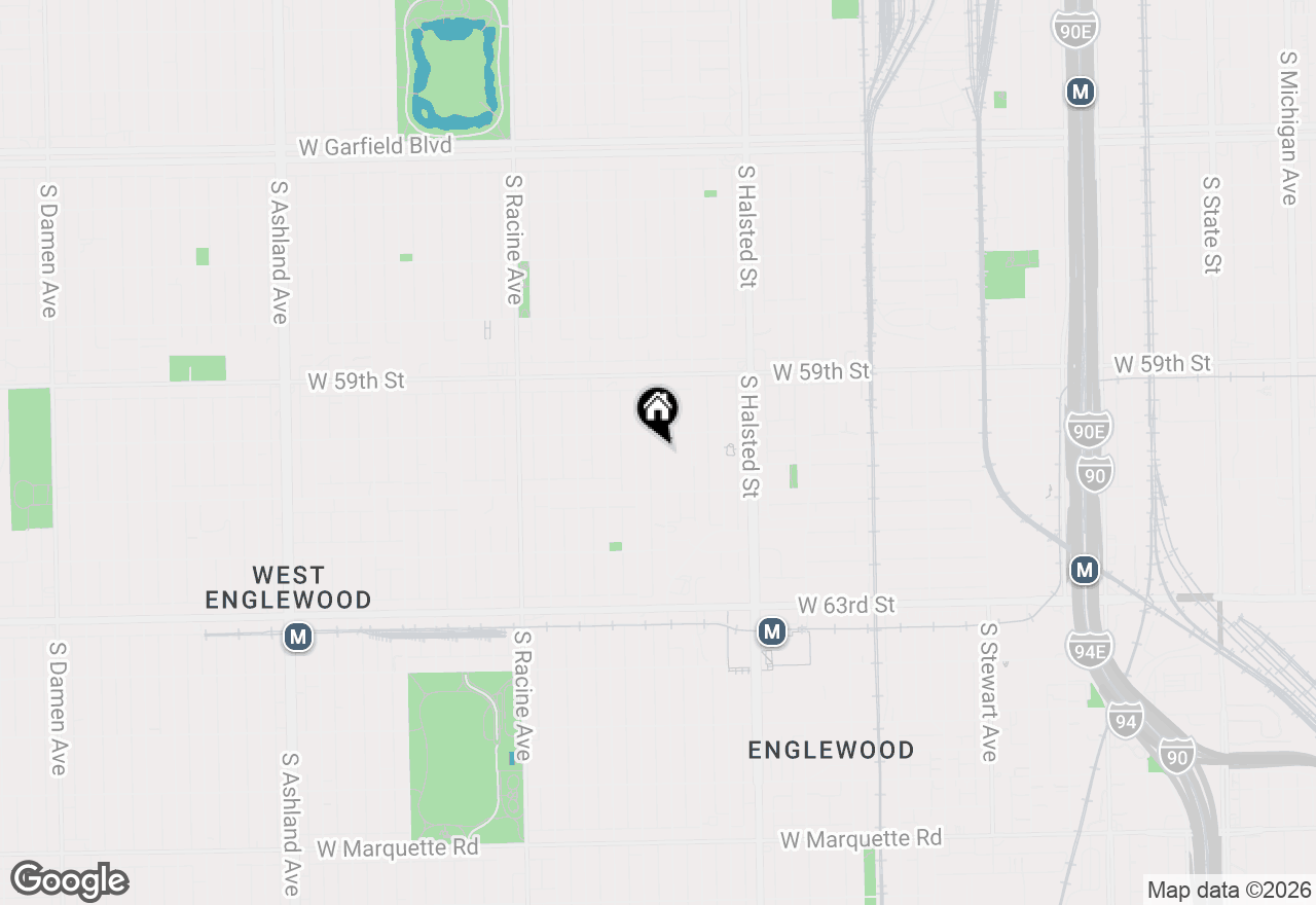 Map of 6018 S Sangamon Avenue, Chicago, IL 60621