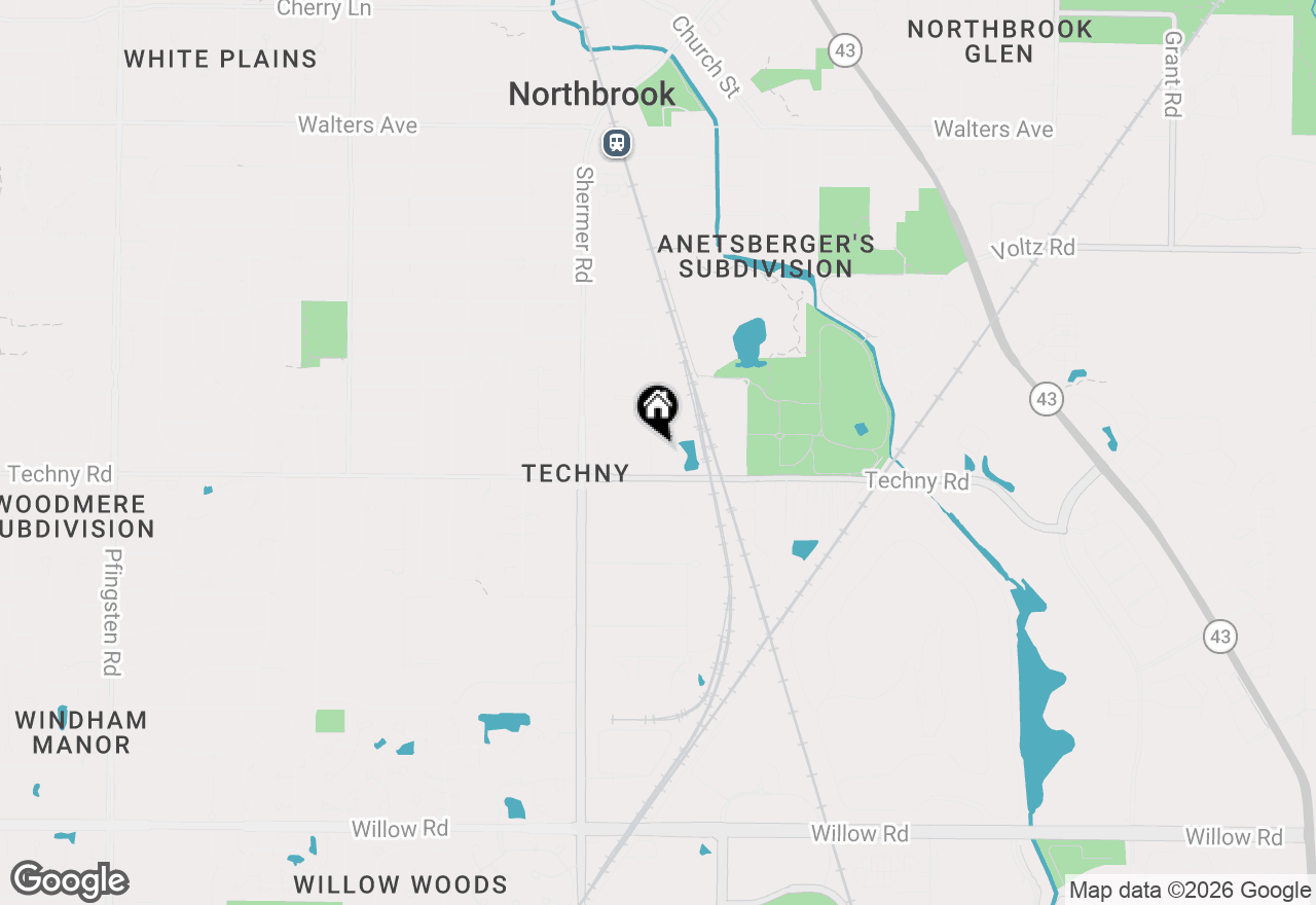 Map of 1943 Kingsley Circle, Northbrook, IL 60062