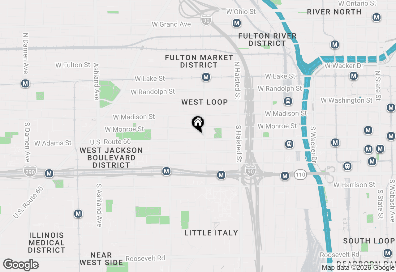 Map of 1040 W Adams Street #372, Chicago, IL 60607