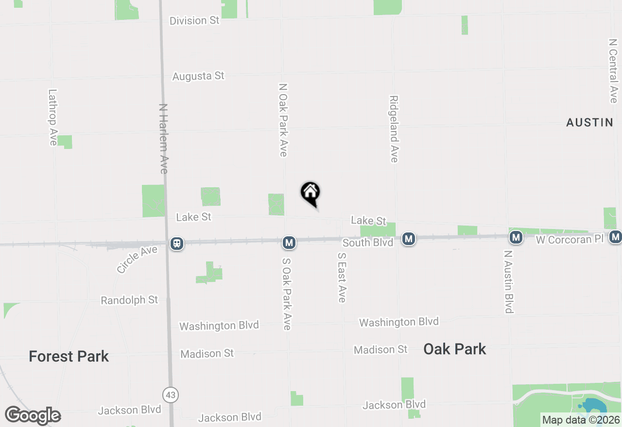 Map of 140 N Euclid Avenue #304, Oak Park, IL 60301