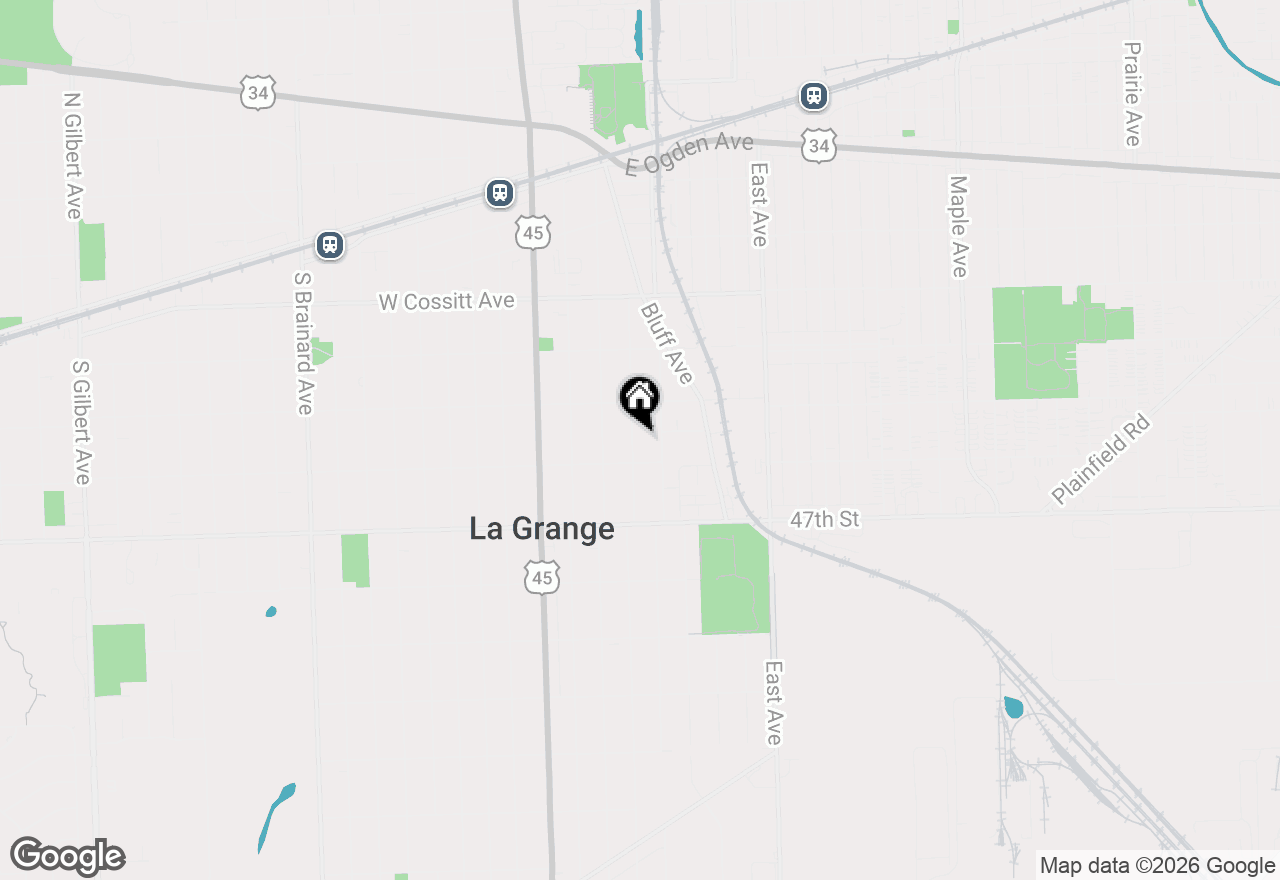 Map of 331 S 8th Avenue, La Grange, IL 60525