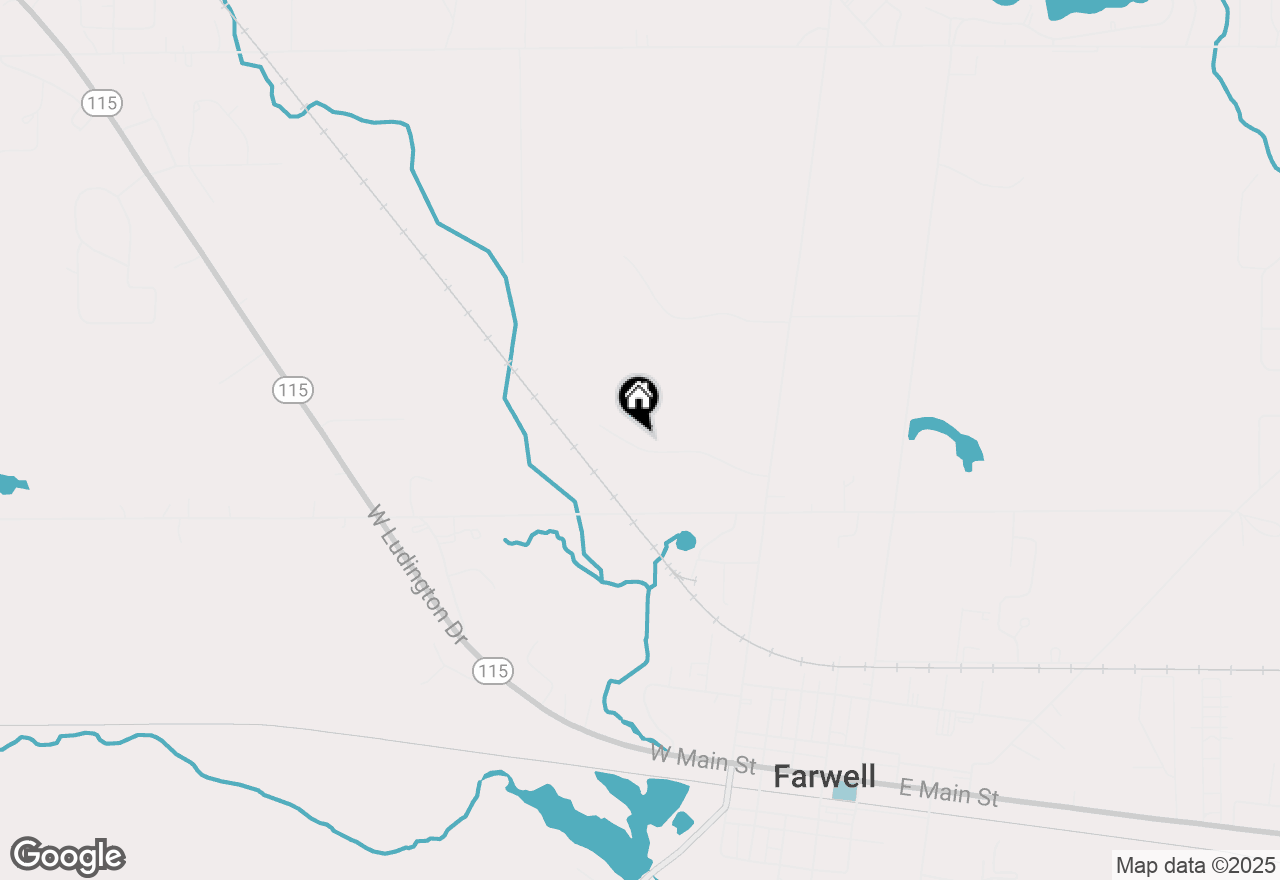 Map of V/L ., Farwell, MI 48622