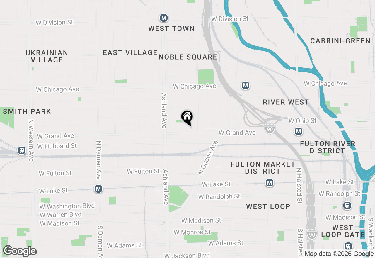 Map of 525 N Bishop Street #12, Chicago, IL 60642