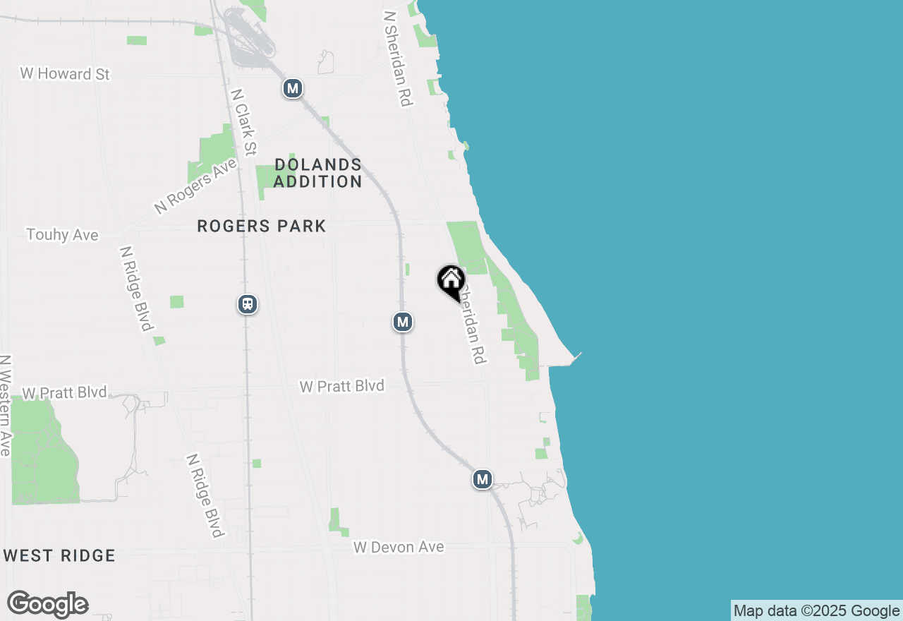 Map of 1225 W Lunt Avenue #2B, Chicago, IL 60626