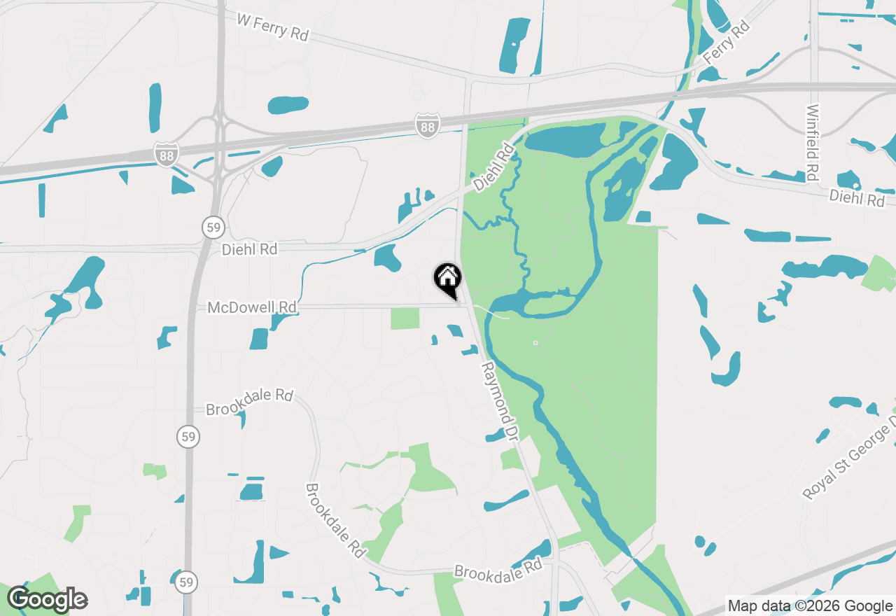 Map of 1316 Mcdowell Road #203, Naperville, IL 60563