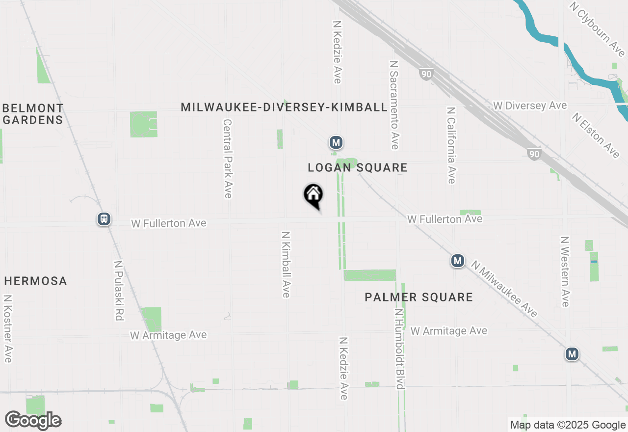 Map of 2414 N Sawyer Avenue #1A, Chicago, IL 60647