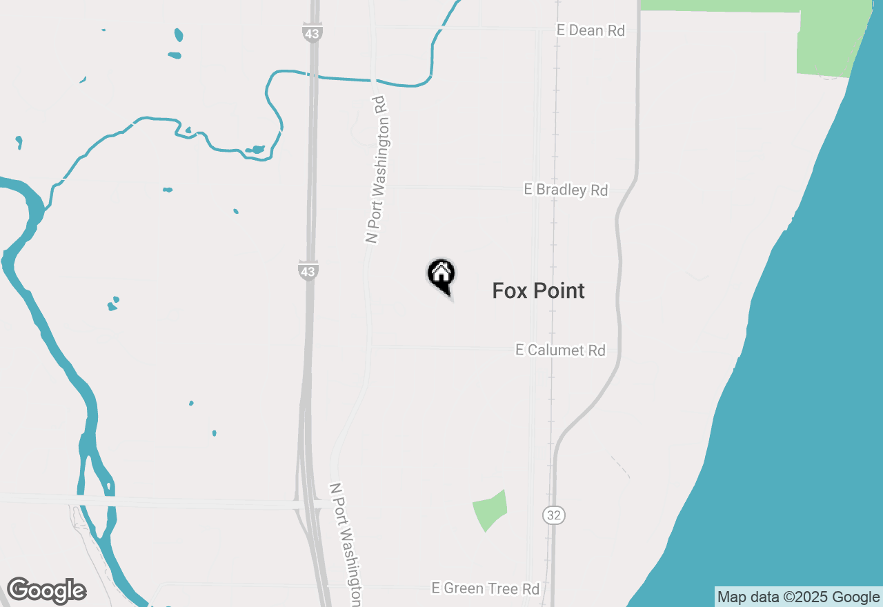 Map of 7700 N Seneca Rd, Fox Point, WI 53217