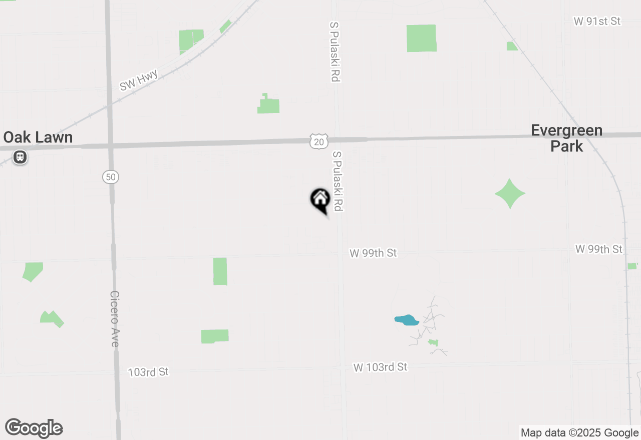 Map of 9745 S Karlov Avenue #305, Oak Lawn, IL 60453