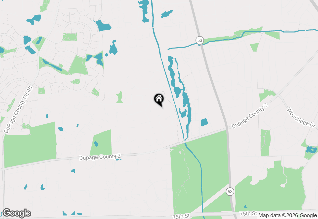 Map of 3809 Hagen Court, Woodridge, IL 60517