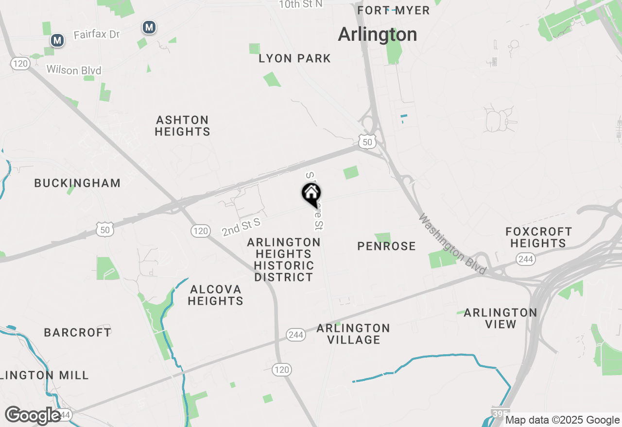 Map of 305 S Fenwick Street, Arlington, VA 22204