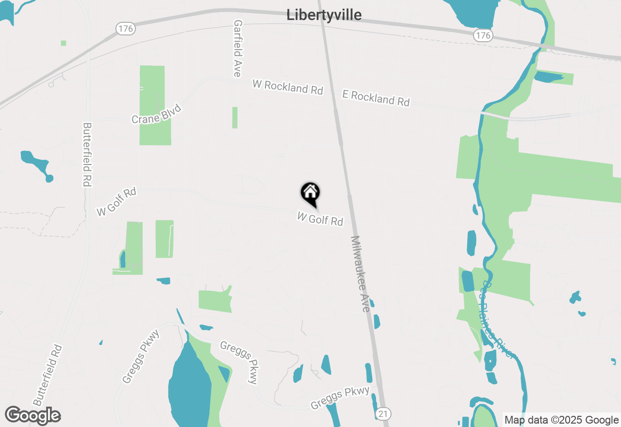 Map of 158 W Golf Road #B, Libertyville, IL 60048
