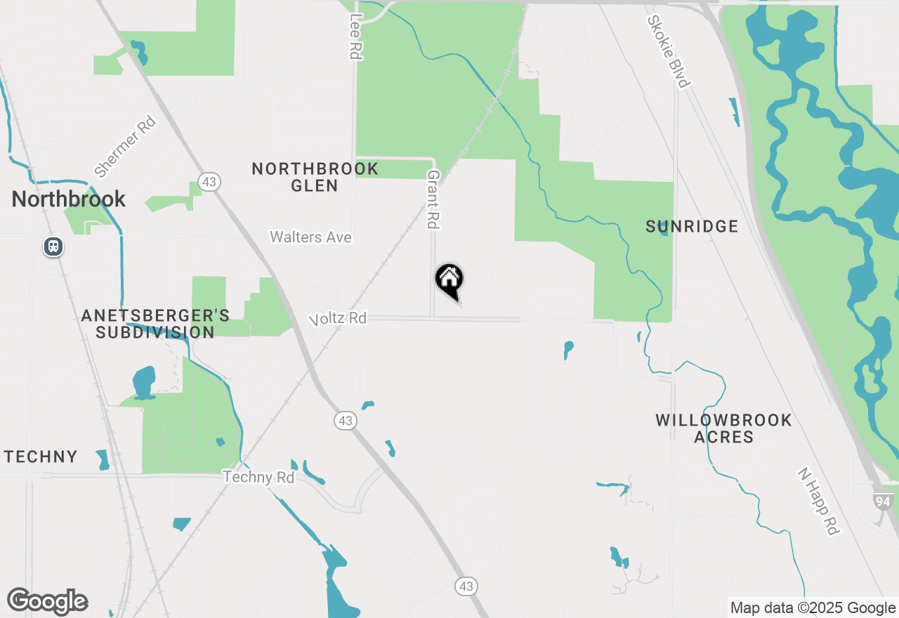 Map of 34 Bridlewood Road, Northbrook, IL 60062