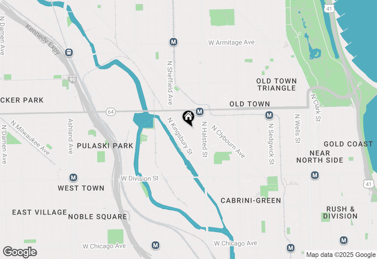 Map of 860 W Blackhawk Street #502, Chicago, IL 60642