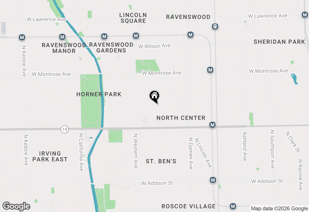 Map of 4136 N Bell Avenue, Chicago, IL 60618
