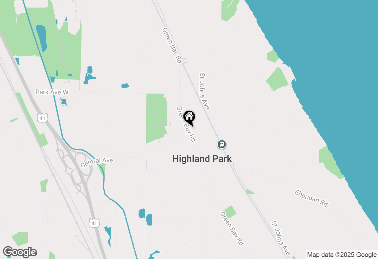 Map of 1789 Green Bay Road #B, Highland Park, IL 60035