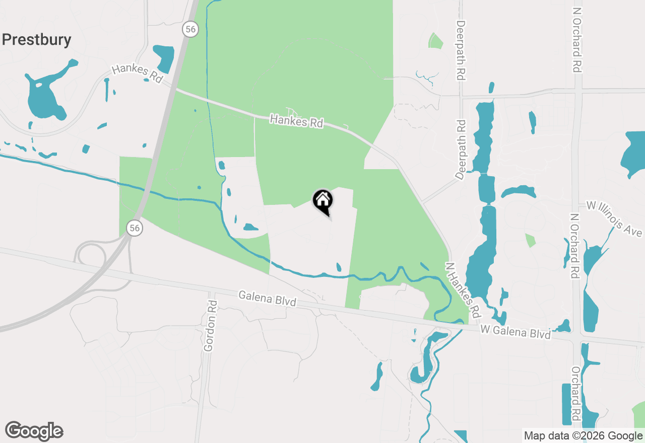 Map of 40w109 Wildwood Drive, Aurora, IL 60506