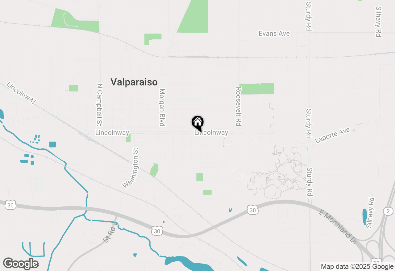 Map of 702 Lincolnway, Valparaiso, IN 46383