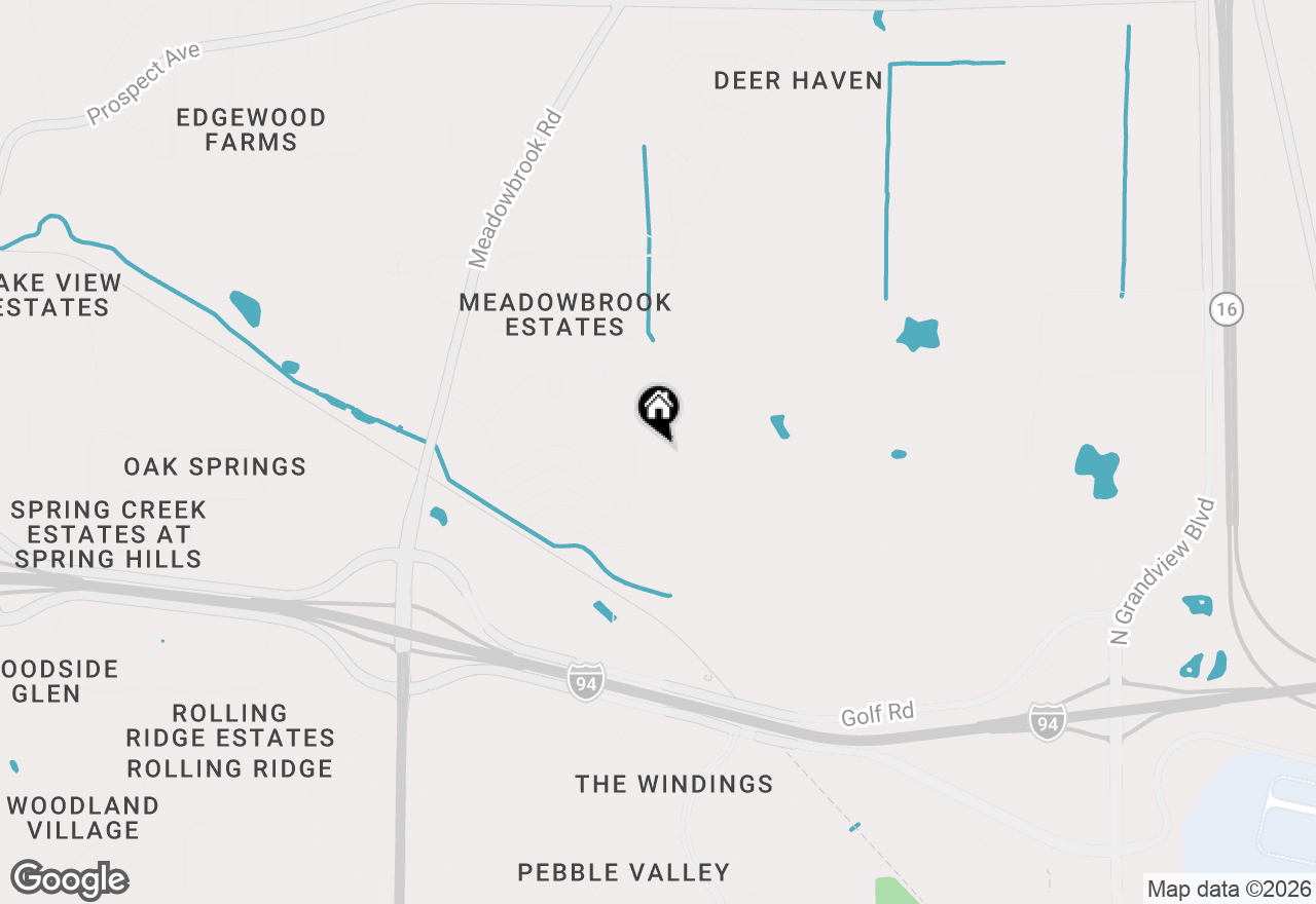 Map of N16W26521 Meadowgrass Cir #A, Pewaukee, WI 53072