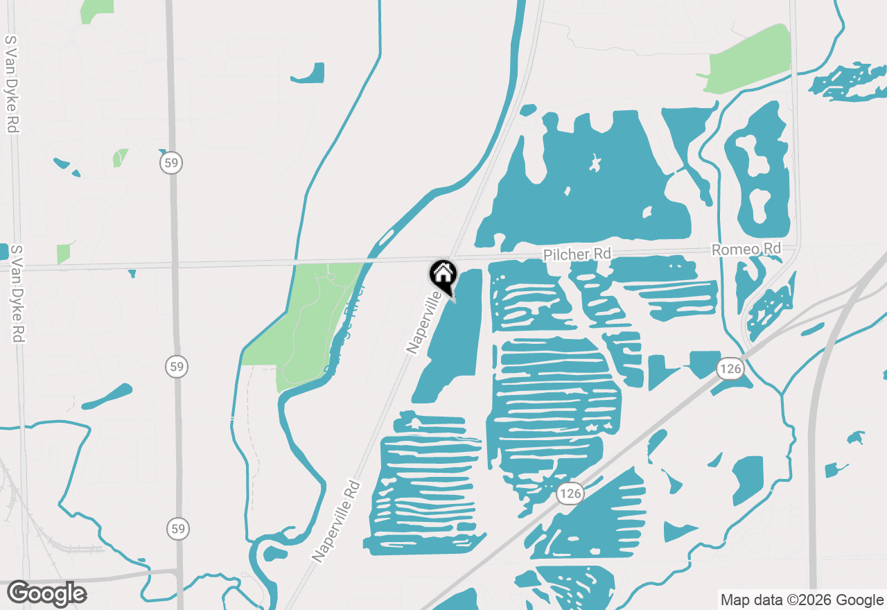 Map of 13607 S Lake Drive, Plainfield, IL 60544