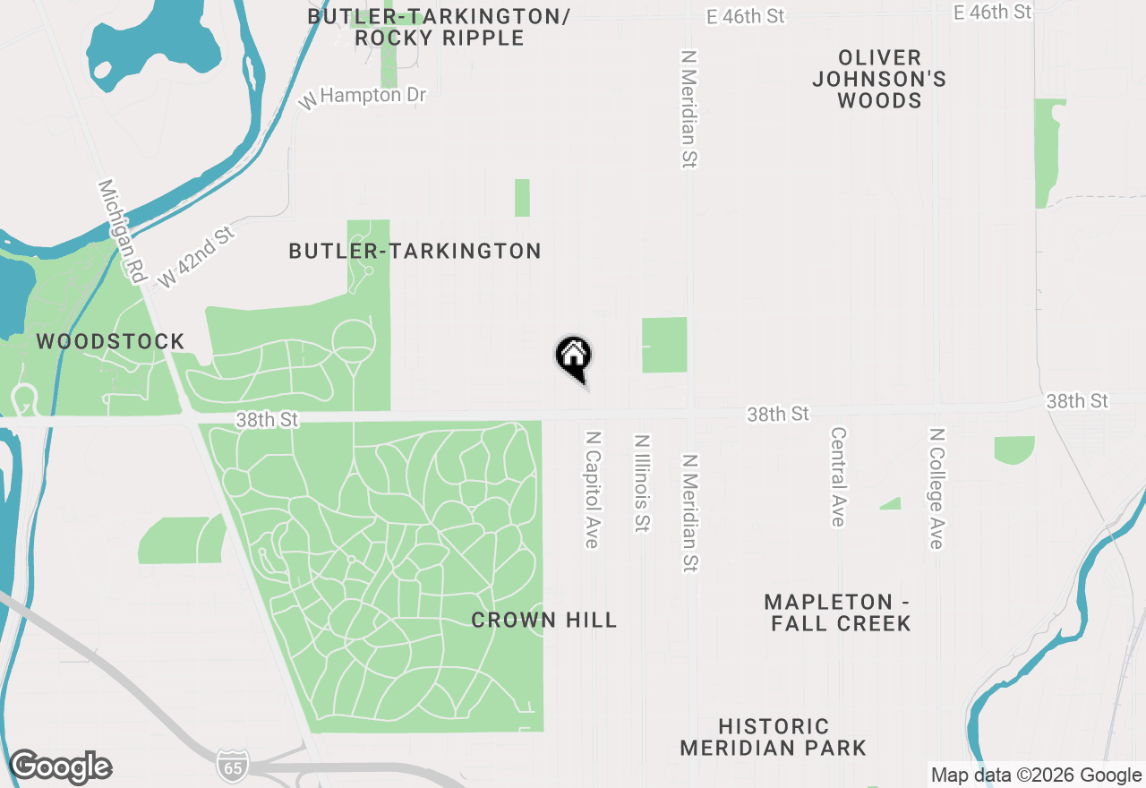 Map of 3827 N Graceland Avenue, Indianapolis, IN 46208