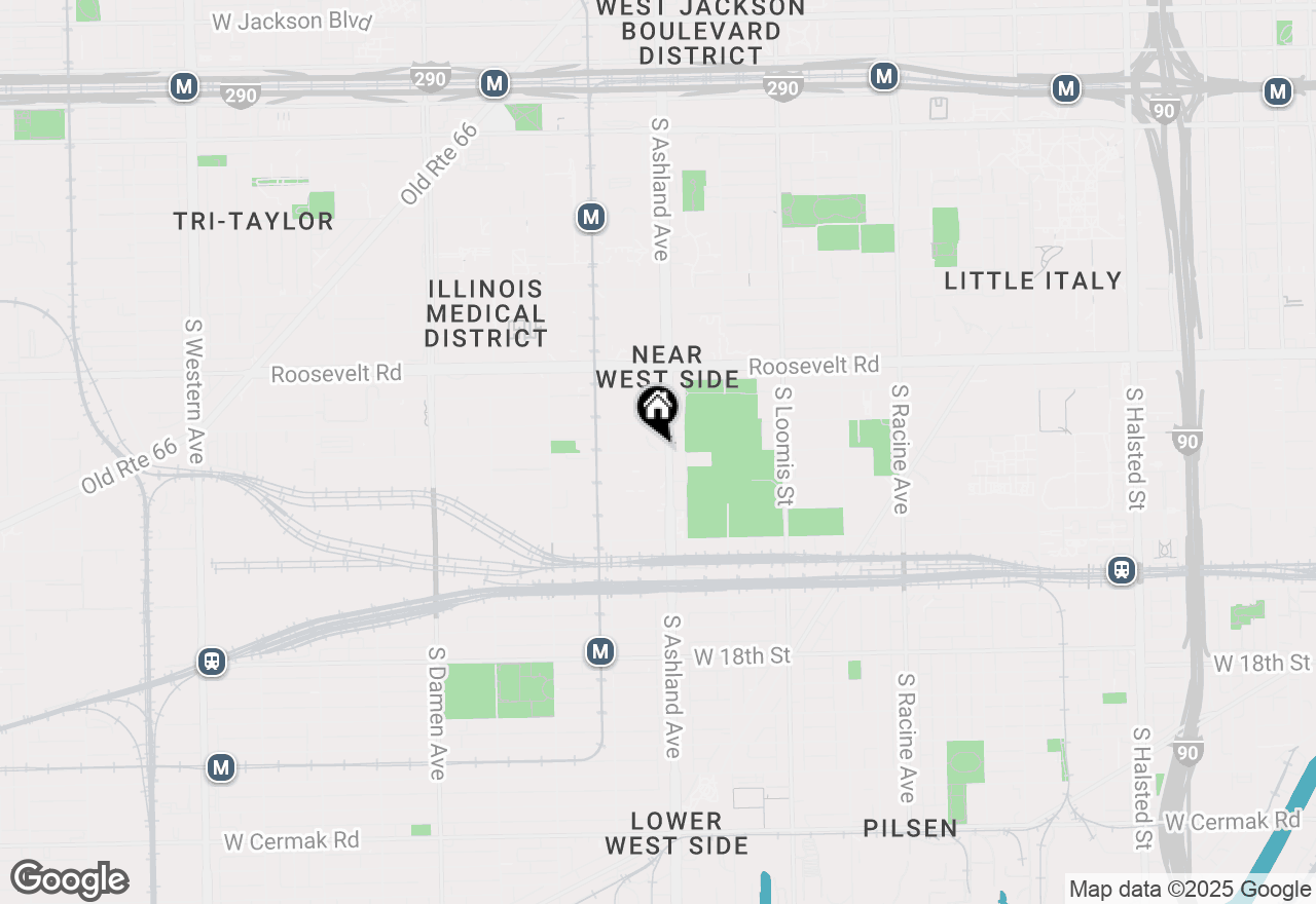 Map of 1612 W Hastings Street #101, Chicago, IL 60608