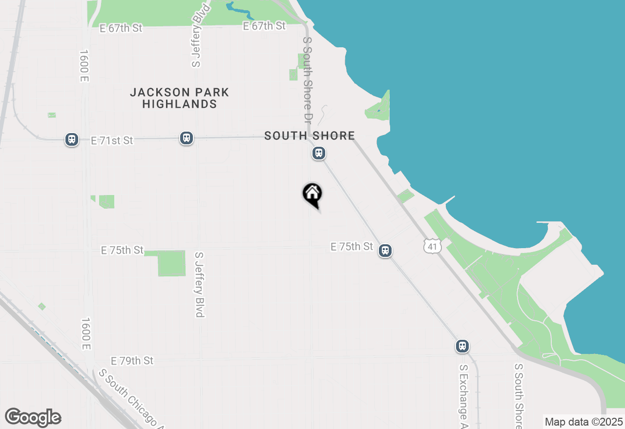 Map of 7355 S Yates Boulevard #1, Chicago, IL 60649