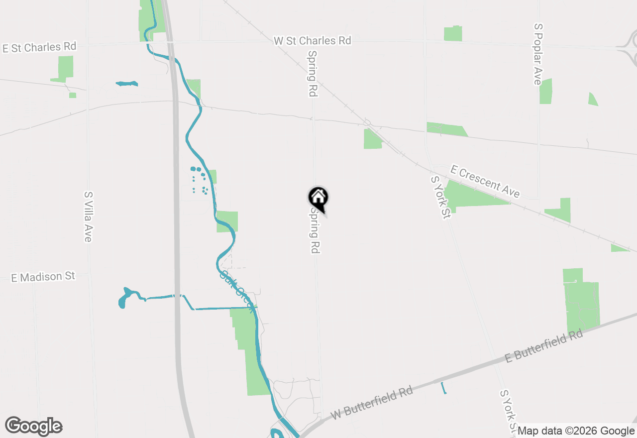 Map of 687 S Spring Road, Elmhurst, IL 60126
