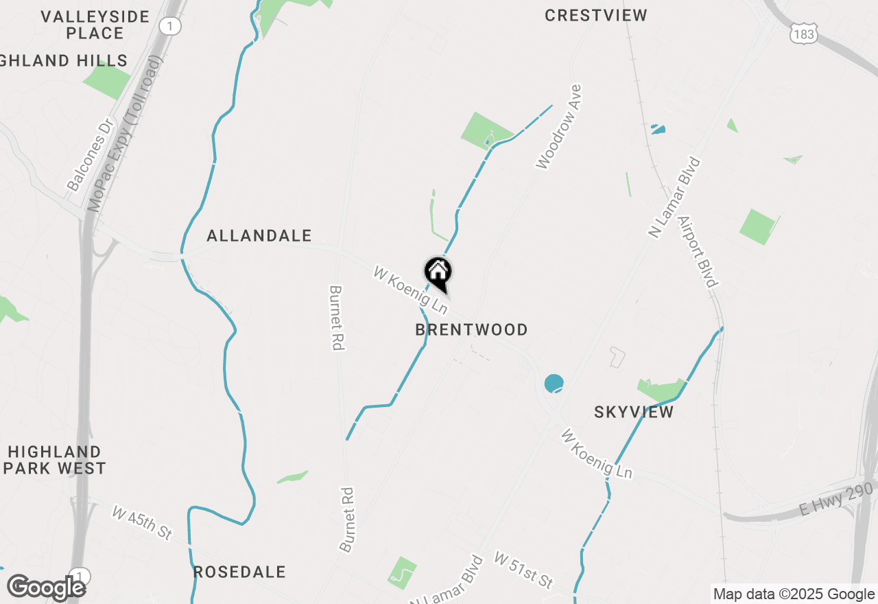 Map of 1512 W Koenig Ln, Austin, TX 78756