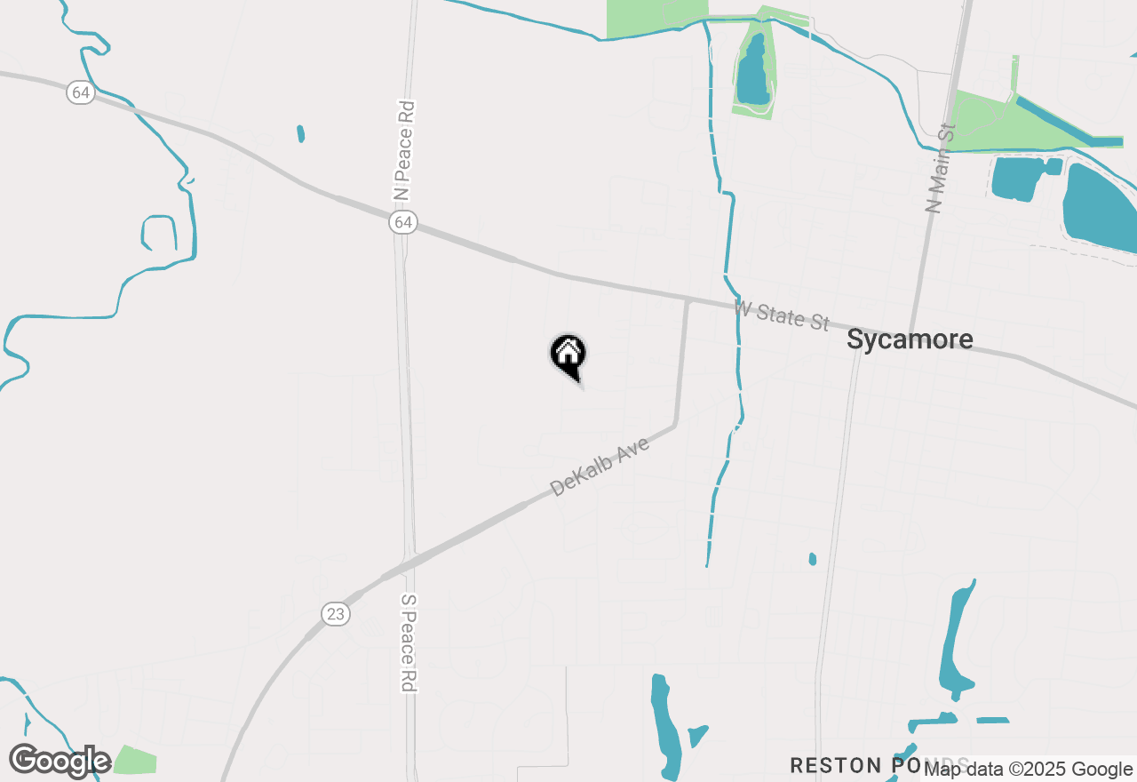 Map of 316 West Street, Sycamore, IL 60178